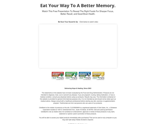 Brain Repair Solution Kit! Promote Now. Make $. $50 Bonus Offer!