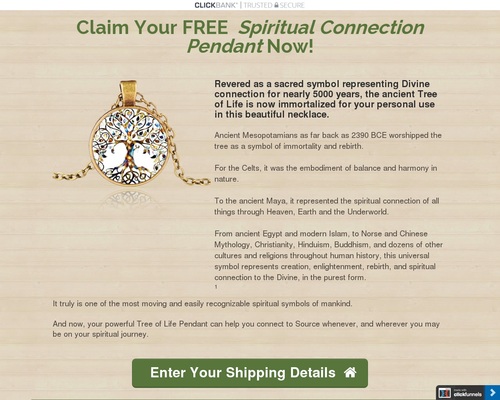 Free Spiritual Connection Pendant Offer