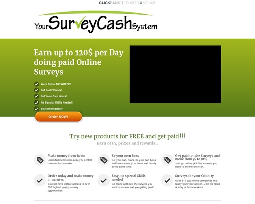 Yoursurveycashsystem The New Top Converting Survey Site On CB