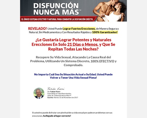 Disfunción Nunca Más – 90% De Comisión Y Upsells.