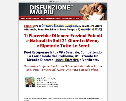 Disfunzione Mai Piu – 90% Comission!