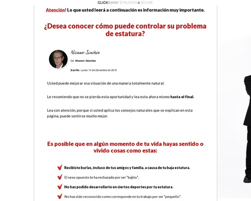 El Secreto De La Estatura. 90% De Comisión!