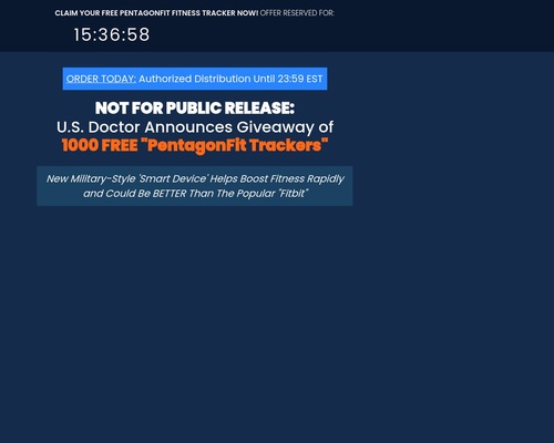 Pentagonfit Fitness Tracker – Free + S&h – Up To $23 Per Sale