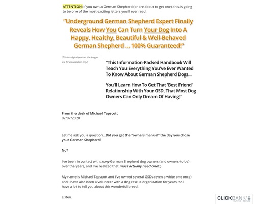 German Shepherd Handbook – Now With Higher Conversions!