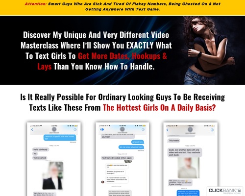 New: Text Game Decoded – 100% Commission Full Funnel