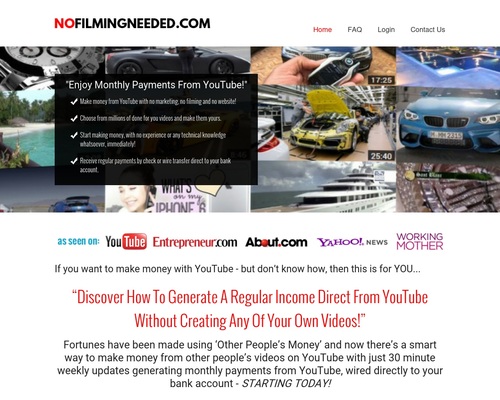Make Money From Youtube With No Filming, No Marketing And No Website!