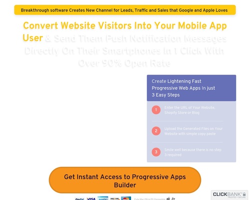 Progressive Apps Builder