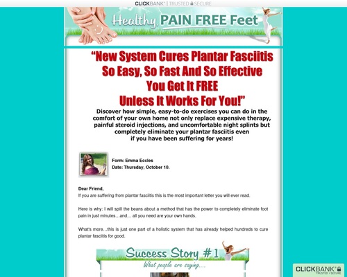 New – Plantar Fasciitis System – Pays 75% & Bonus