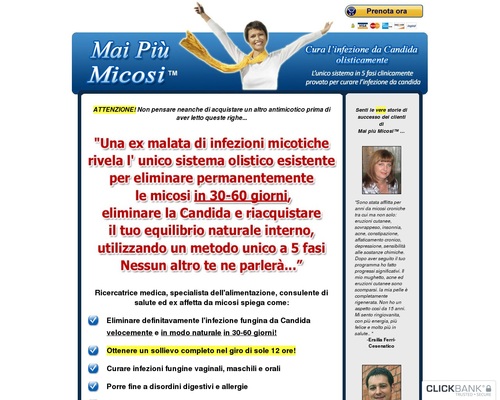Mai Più Micosi ™ : Yeast Infection No More ™ In Italian!