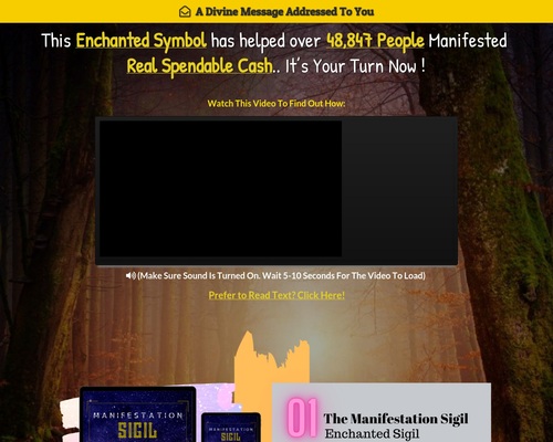 Manifestation Sigil Brand New Sept 2020 Manifestation Offer