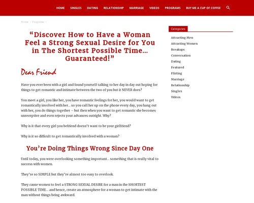[PDF] – Sexual Attraction: How to Make Girls Feel a Sexual Desire for You