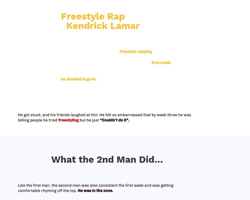Freestyle rap like a natural