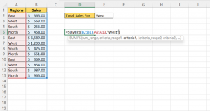 SUMIF Formula in Excel in hindi